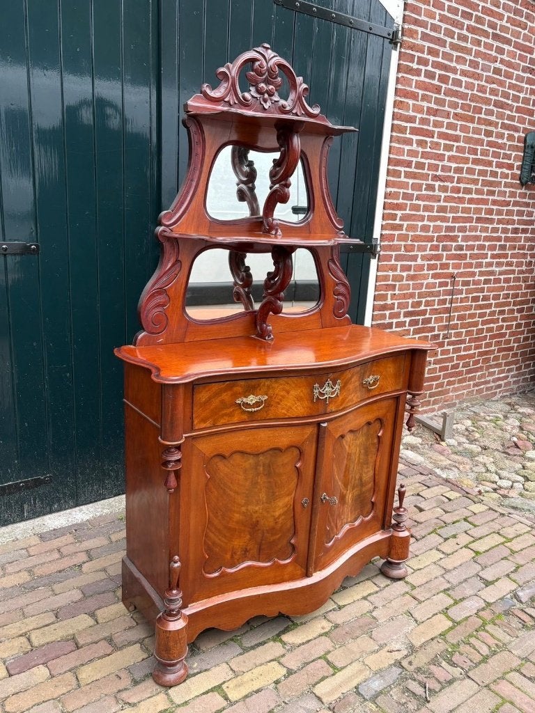 Antieke Open bonheur (mahonie), Antiek en Kunst, Ophalen of Verzenden