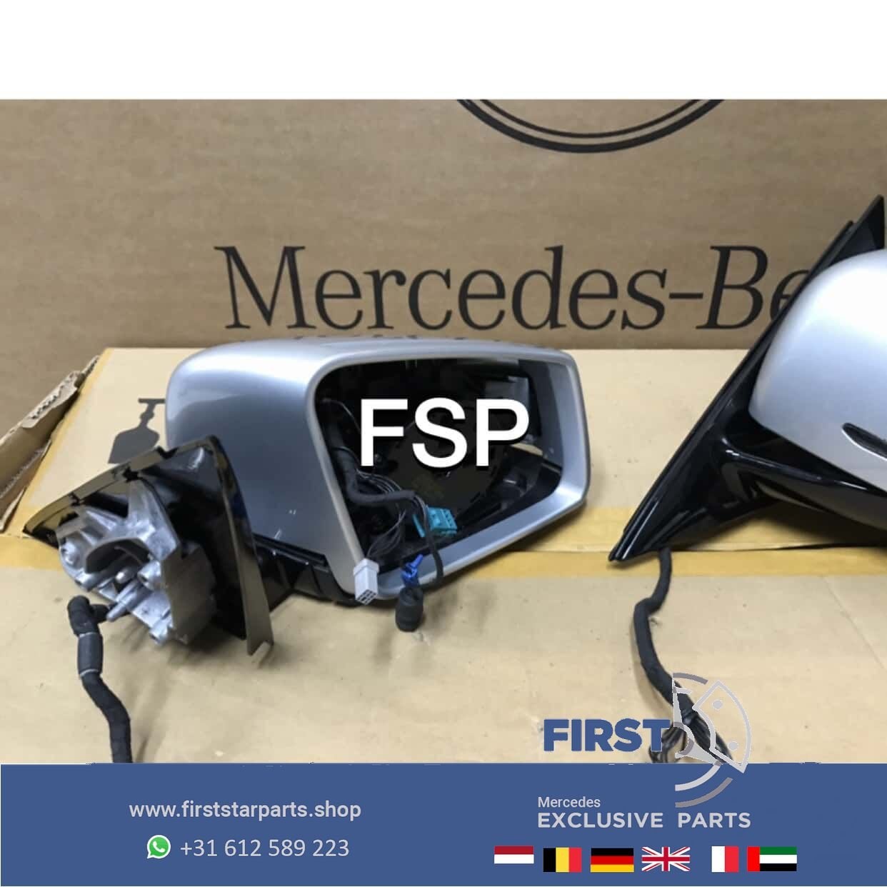 W212 Facelift Spiegel SET LINKS RECHTS Mercedes E Klasse 201, Gebruikt, -, Ophalen of Verzenden, -
