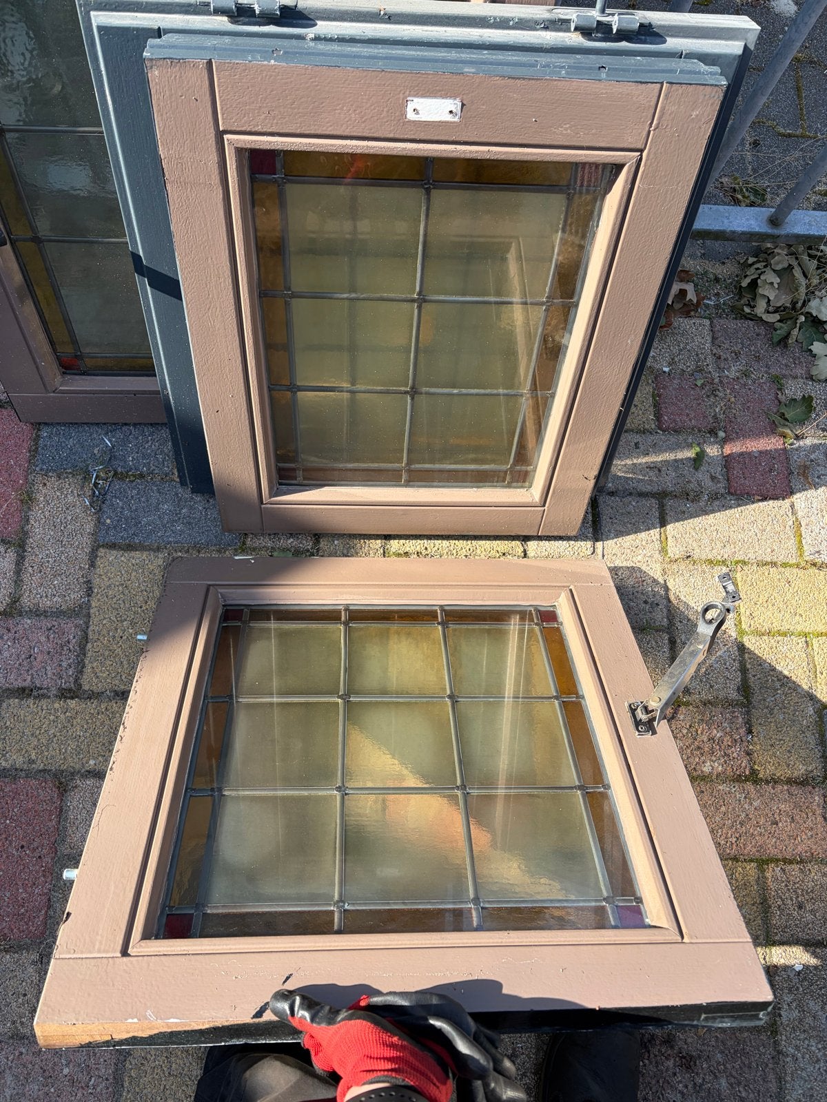 Prachtige Glas in Lood Ramen - Diverse Maten, Doe-het-zelf en Verbouw, Glas en Ramen, Ophalen, Gevelraam of Ruit, Gebruikt, 80 tot 120 cm