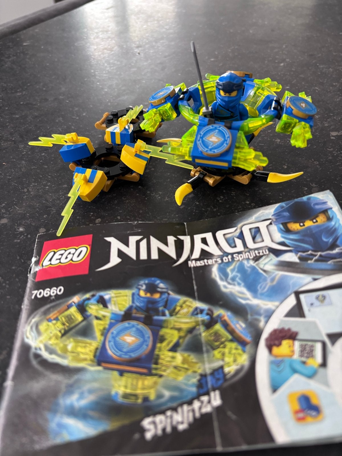 Lego Ninjago 70660 Spinjitzu Jay, Lego, Ophalen of Verzenden, Zo goed als nieuw, Inclusief instructies