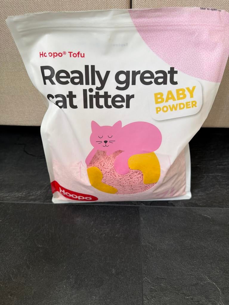Hoopo Tofu kattenbakvulling 7 liter, Ophalen of Verzenden, Gebruikt