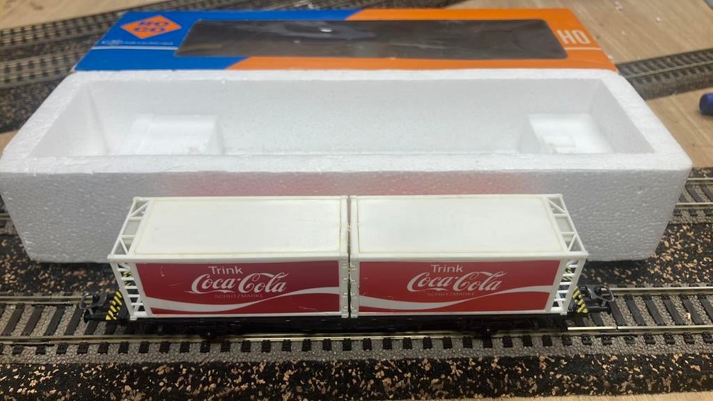 Roco 4320 Coca-Cola containerwagon H0, Hobby en Vrije tijd, Modeltreinen | H0, Gebruikt, Gelijkstroom, Wagon, Ophalen of Verzenden