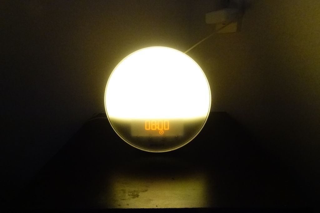 Philips Wake-up Light HF3520 met radio, Witgoed en Apparatuur, Wekkers, Zo goed als nieuw, Digitaal, Ophalen of Verzenden
