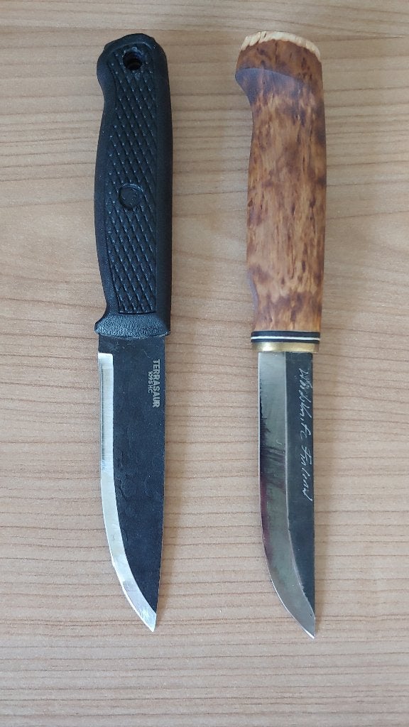 Bushcraft messen Condor Terrasaur en Woodsknife puukko, Ophalen of Verzenden, Gebruikt