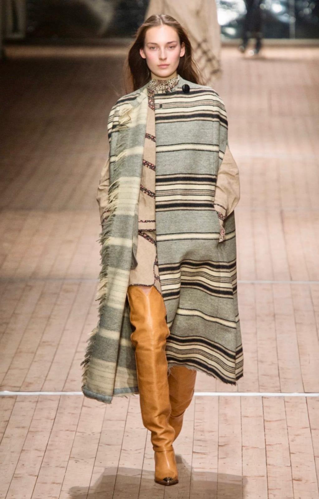Isabel Marant Huan cape, Kleding | Dames, Ophalen of Verzenden, Zo goed als nieuw, Grijs