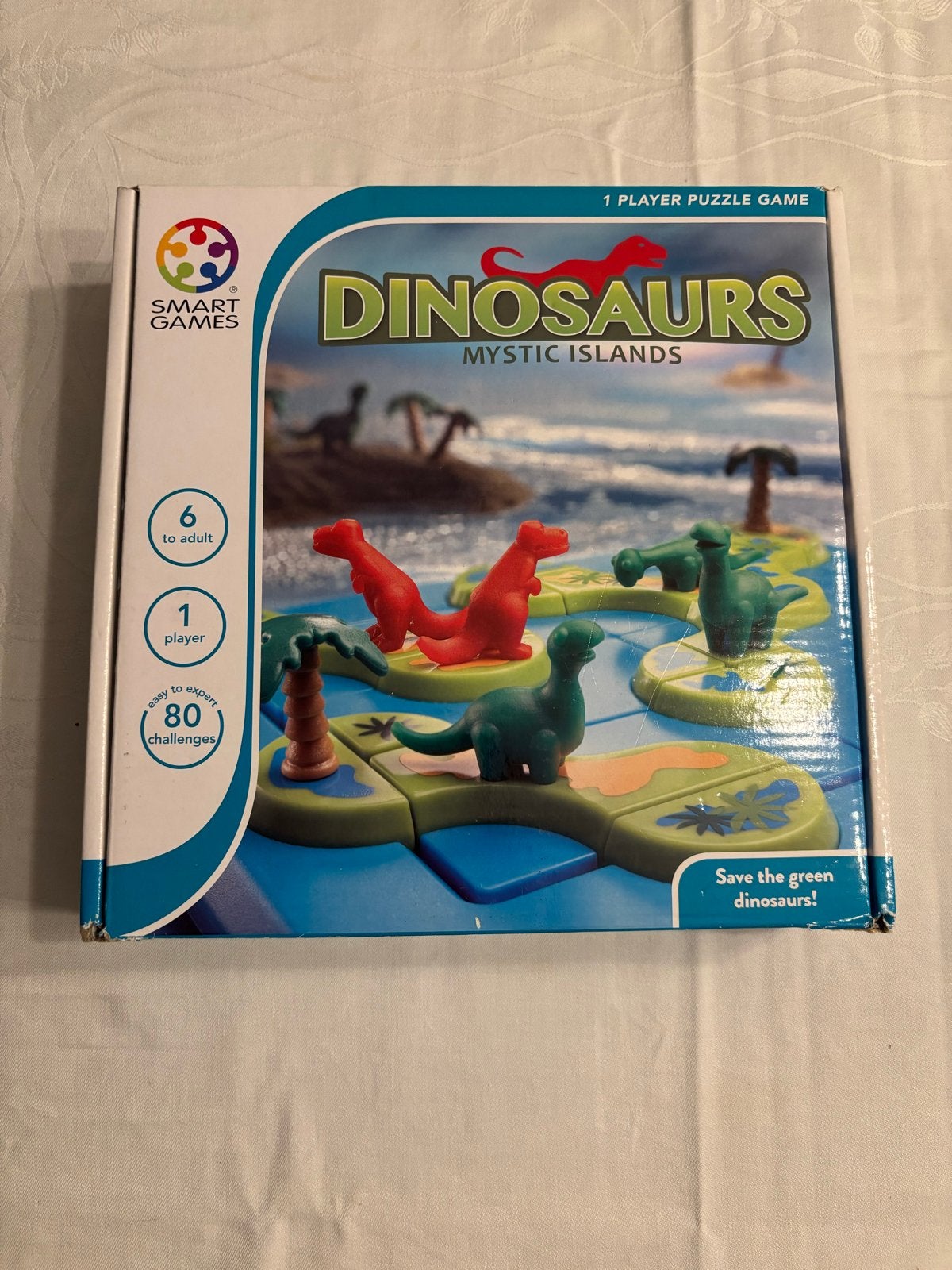 SmartGames Dinosaurs Mystic Islands Puzzelspel, Ophalen of Verzenden, Zo goed als nieuw, Puzzelen