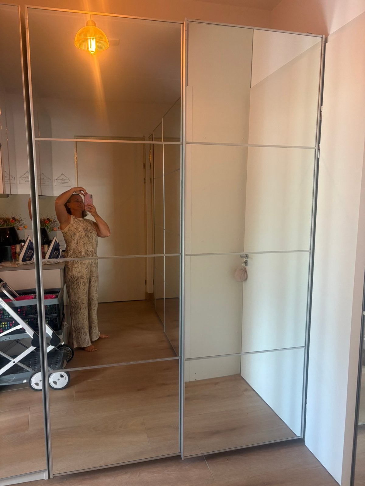 Ikea Pax kast 2x 75 cm en 236 hoog met spiegelschuifdeuren, Huis en Inrichting, Kasten | Kledingkasten, Ophalen, Zo goed als nieuw