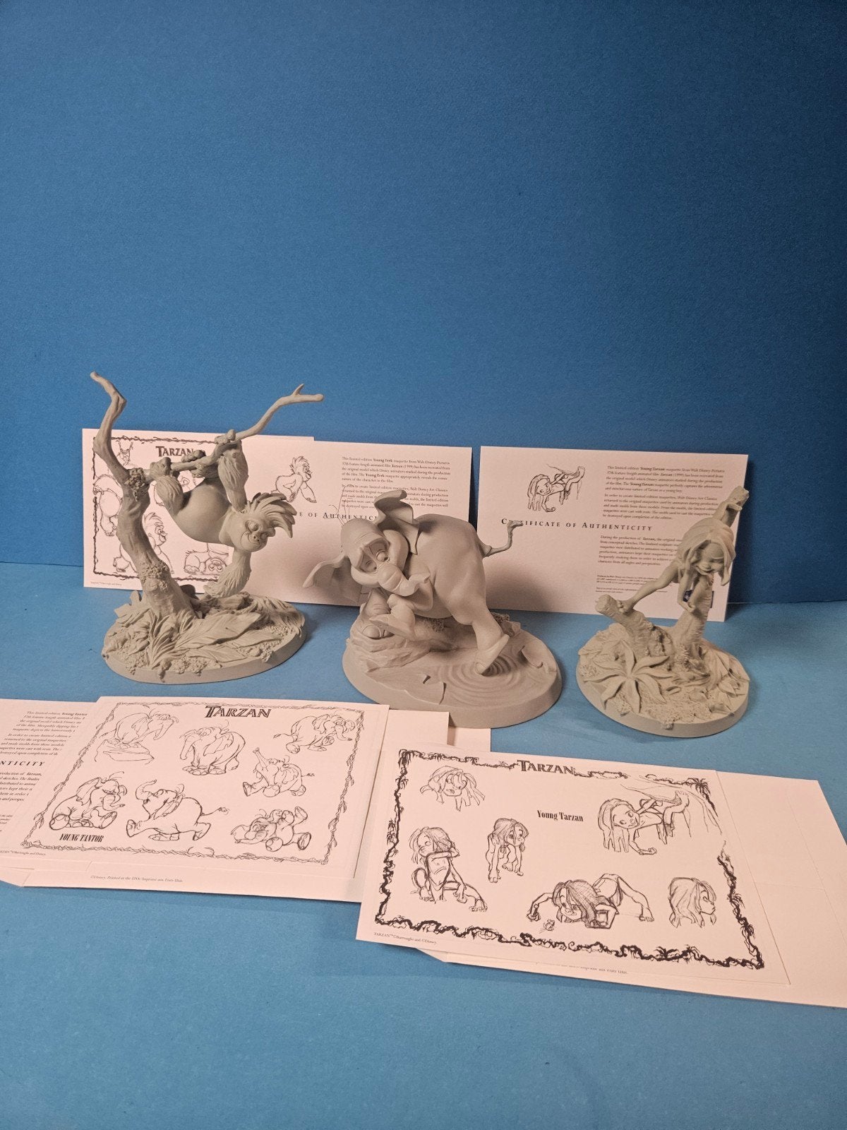 Disney Wdcc zeldzame Tarzan Animation art figuren set, Ophalen of Verzenden, Overige figuren, Zo goed als nieuw, Beeldje of Figuurtje