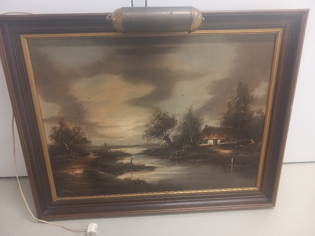 Schilderij Willem Kloos, Ophalen of Verzenden, Ingelijst