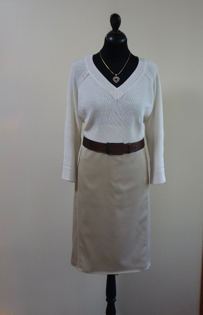 Frank Walder rok maat 44, Kleding | Dames, Rokken, Nieuw, Maat 42/44 (L), Beige, Onder de knie, Ophalen of Verzenden