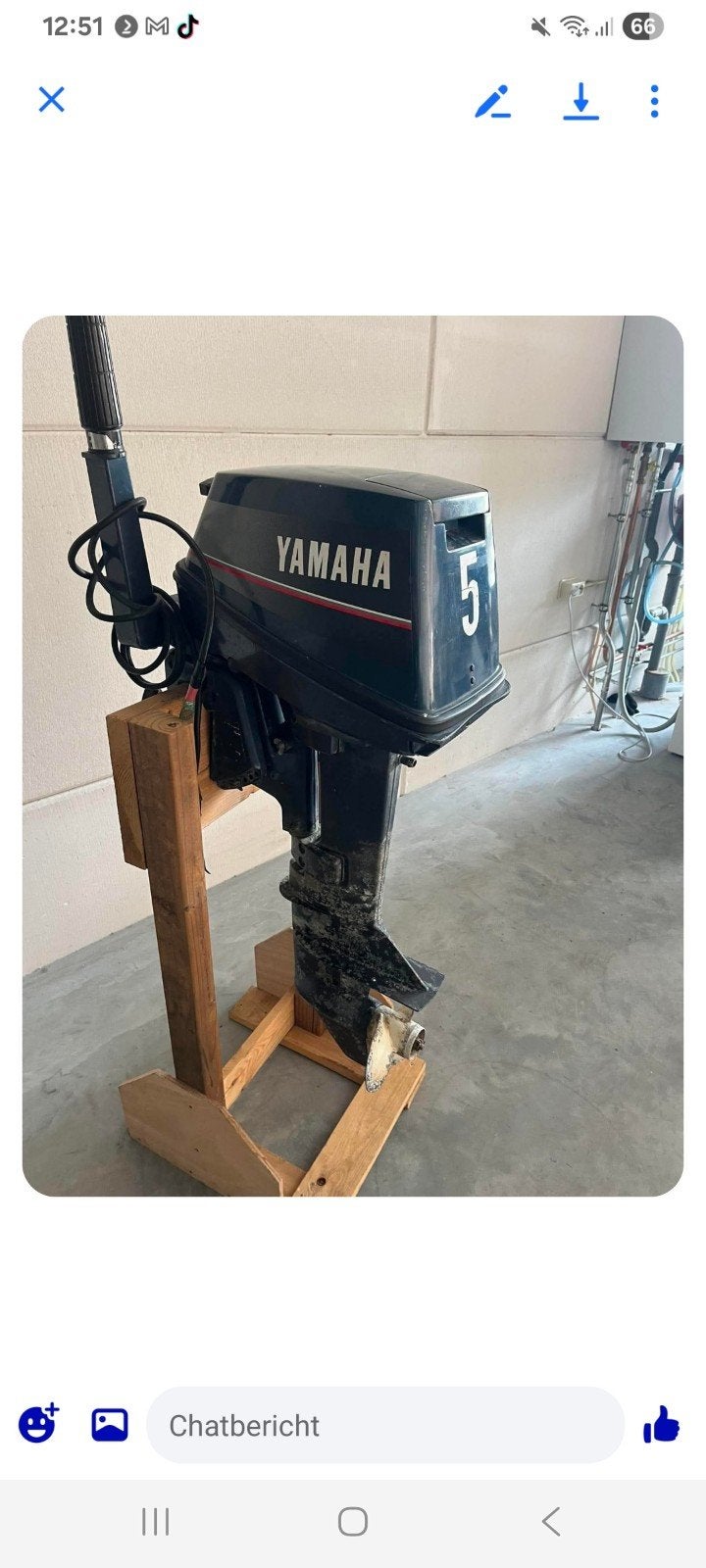 Foto 4 van nette yamaha 8pk 2takt kortstaart elektrische start