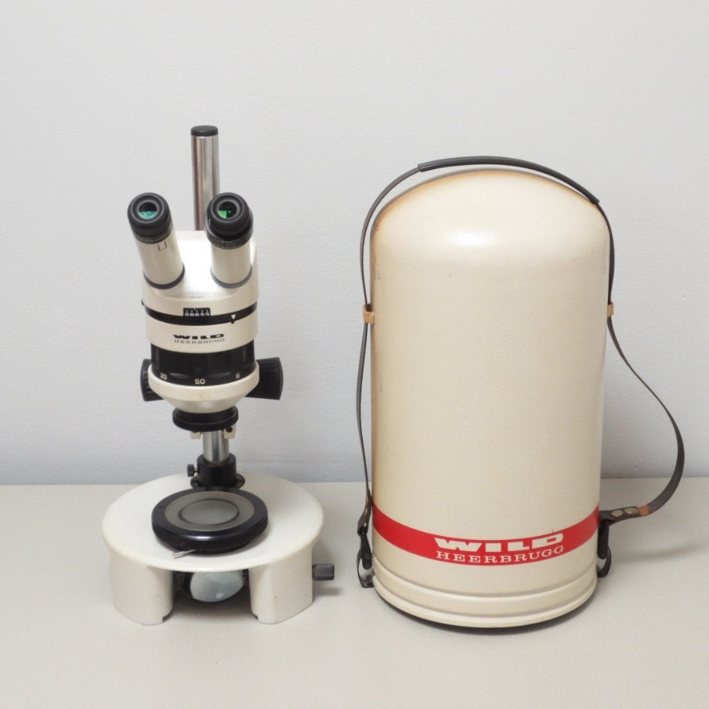 WILD Heerbrugg M5A Stereo Microscoop, Audio, Tv en Foto, Ophalen of Verzenden, Gebruikt, Minder dan 400x, Stereomicroscoop