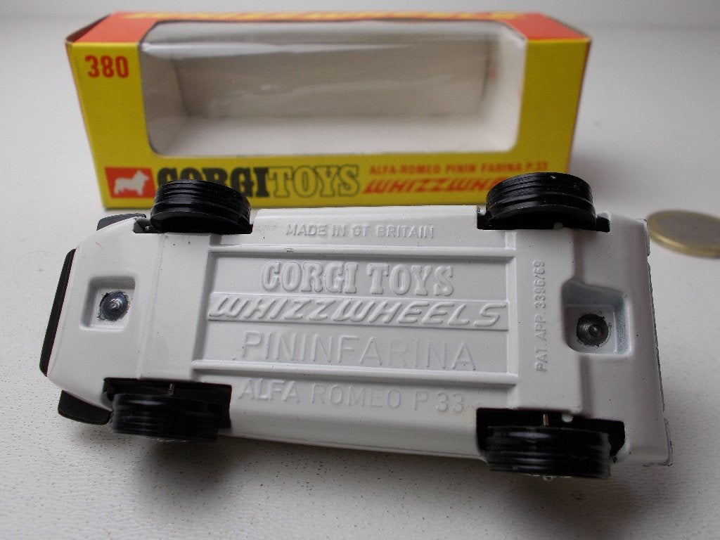 1970 Corgi Toys 380 ALFA ROMEO PININ FARINA P.33 + DOOSJE!, Ophalen of Verzenden, Nieuw, Auto, Corgi