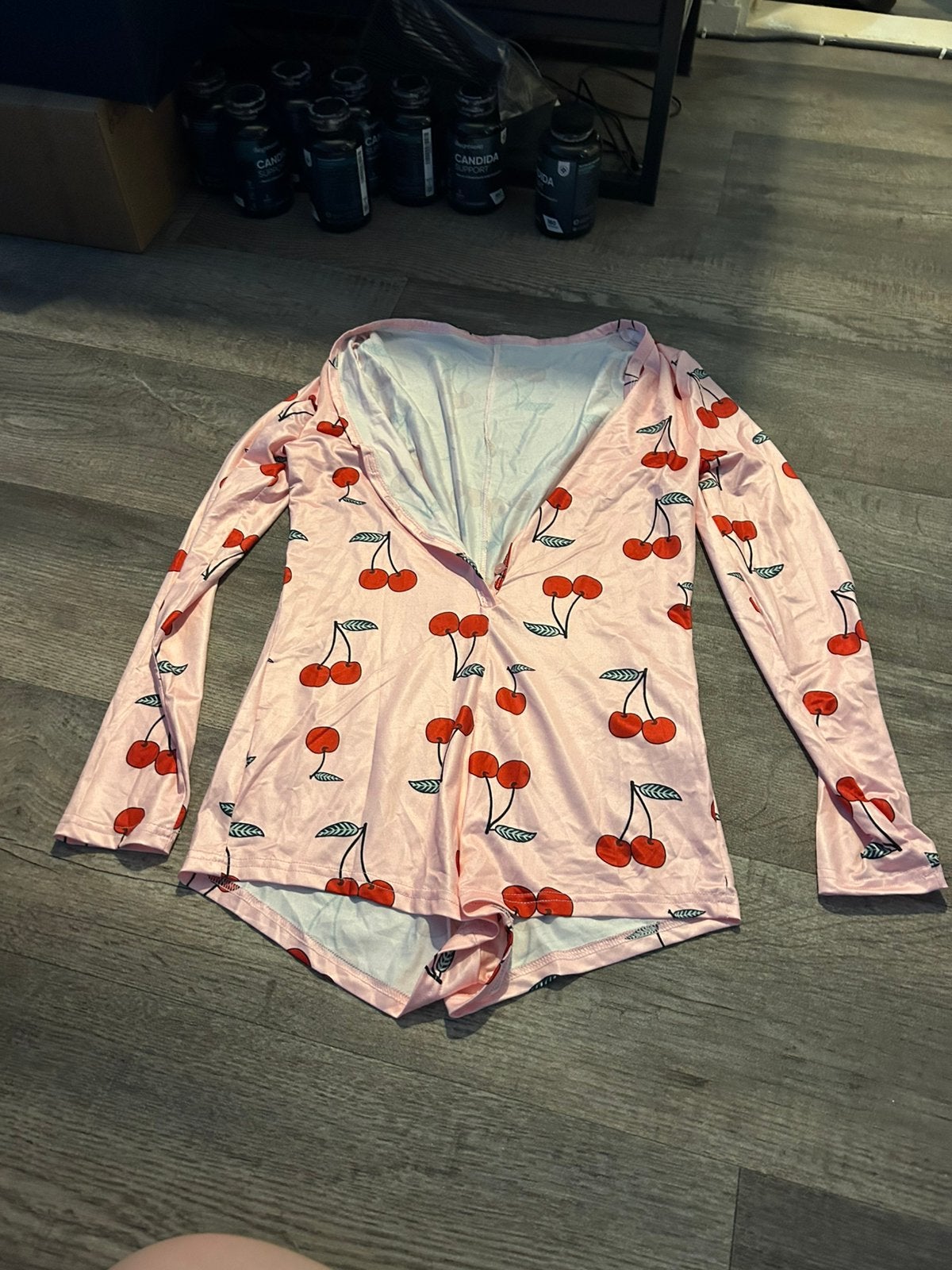 Kersen pyjama roze, maat M, Ophalen of Verzenden, Nieuw, Maat 38/40 (M)