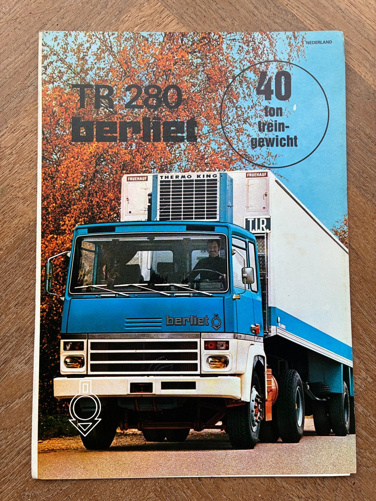 Berliet TR 280 brochure, Verzenden, Zo goed als nieuw, Overige merken