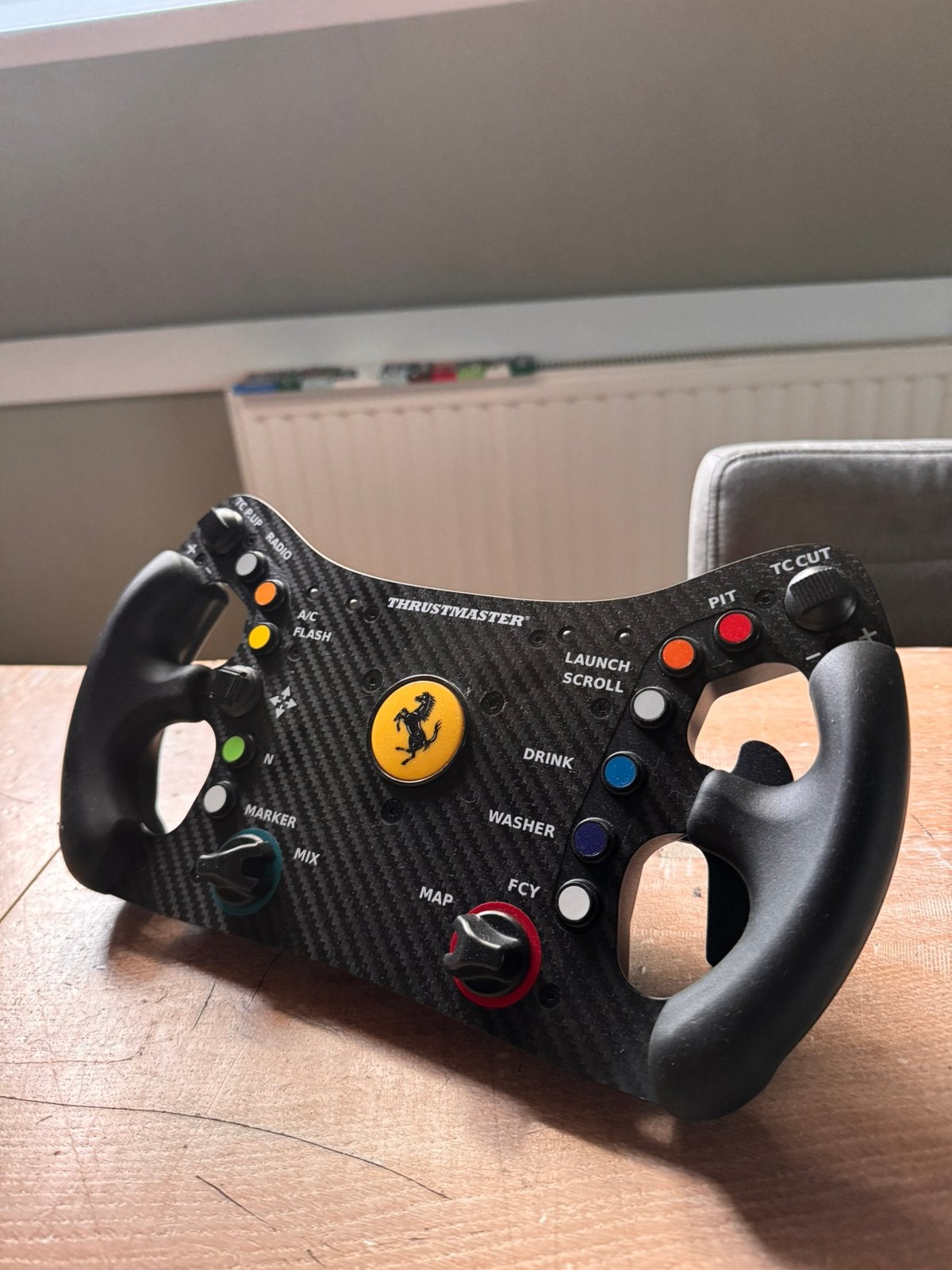 Thrustmaster Ferrari 488 GT3 Wheel Add-On, model F488-GT3-WW, Ophalen, Zo goed als nieuw