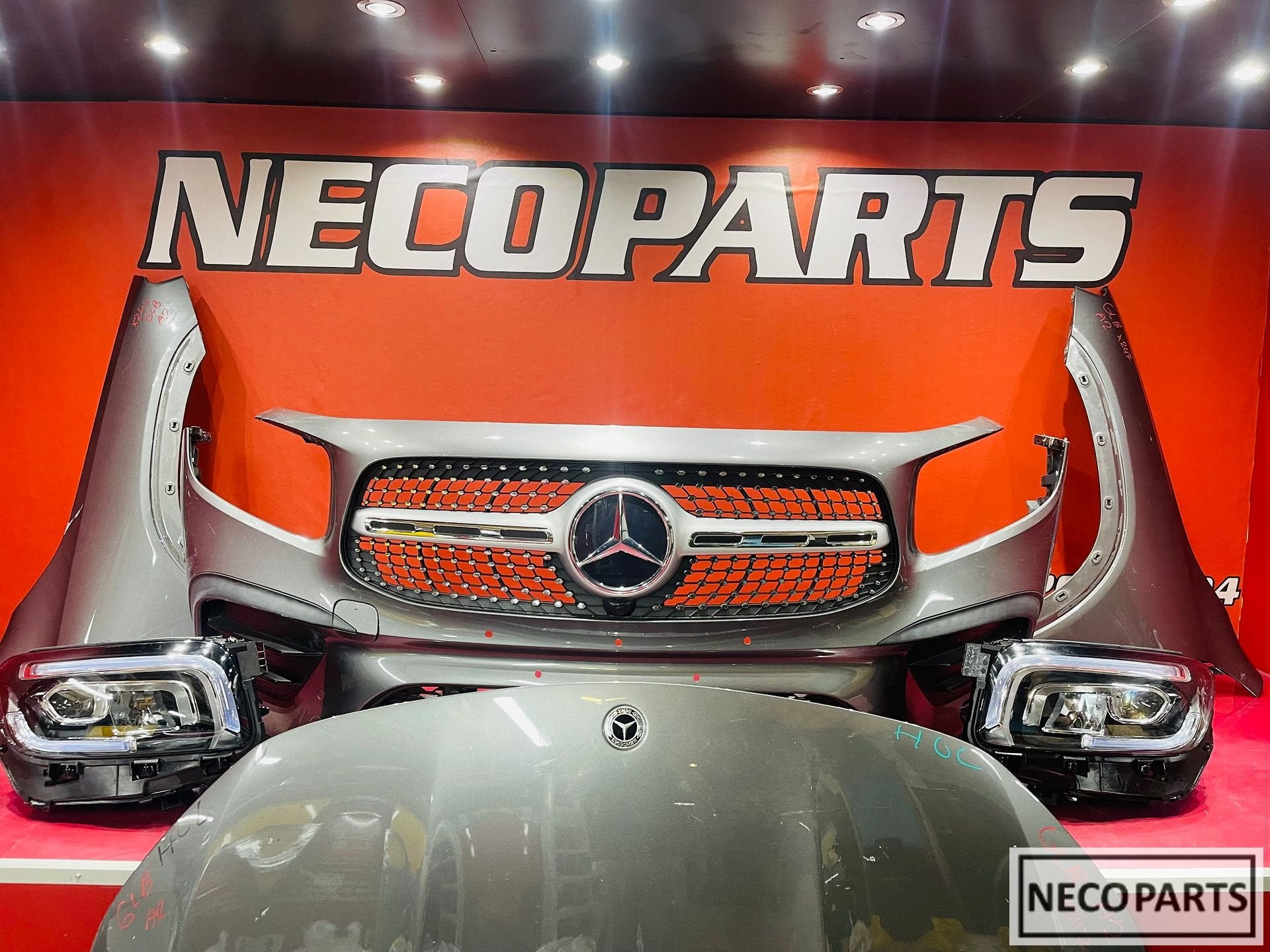 MERCEDES GLB X247 AMG 787 COMPLEET VOORKOP BUMPER KOPLAMP, Gebruikt, -, Ophalen of Verzenden, Bumper