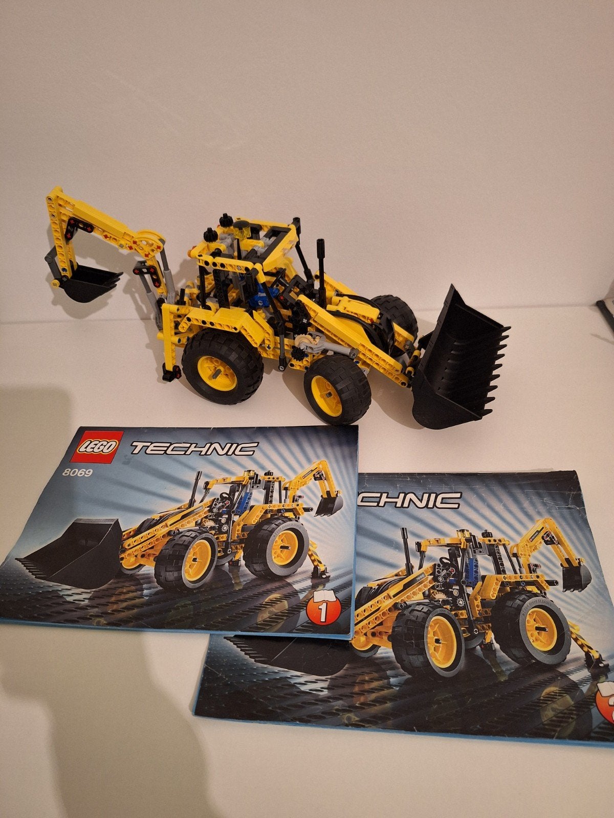 Lego technic 8069 Graaflaadmachine compleet, Lego, Compleet, Ophalen of Verzenden, Zo goed als nieuw