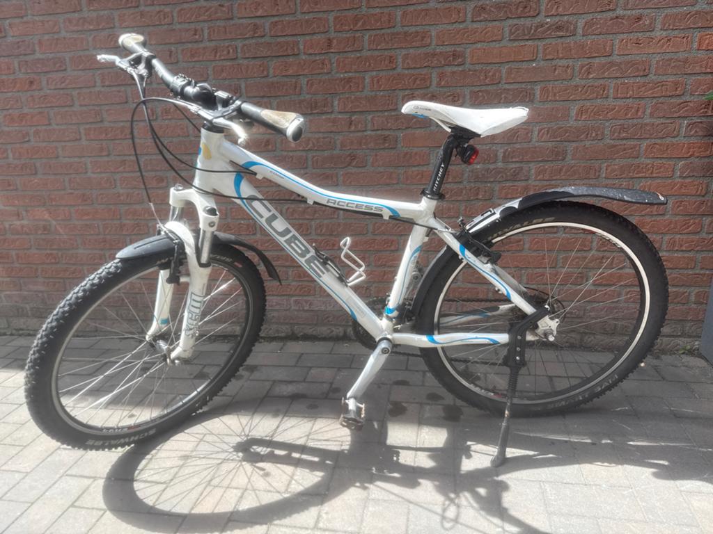 Cube Access comp 26” Mountainbike - Dames - Wit/Blauw, Overige merken, Hardtail, Velgrem, 49 tot 53 cm