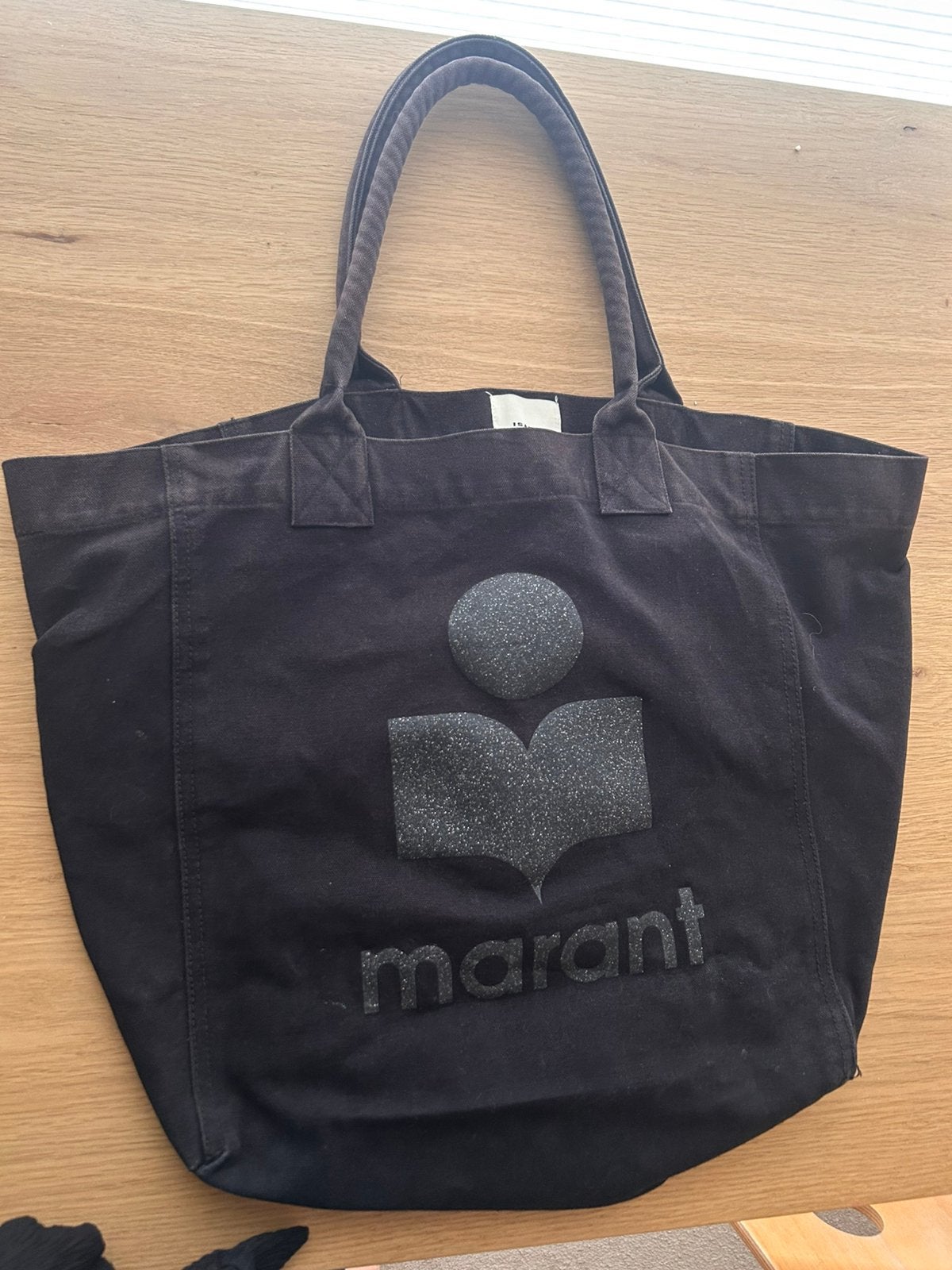 Isabel Marant zwarte tas, Gebruikt, 20 tot 30 cm, Zwart, Minder dan 40 cm