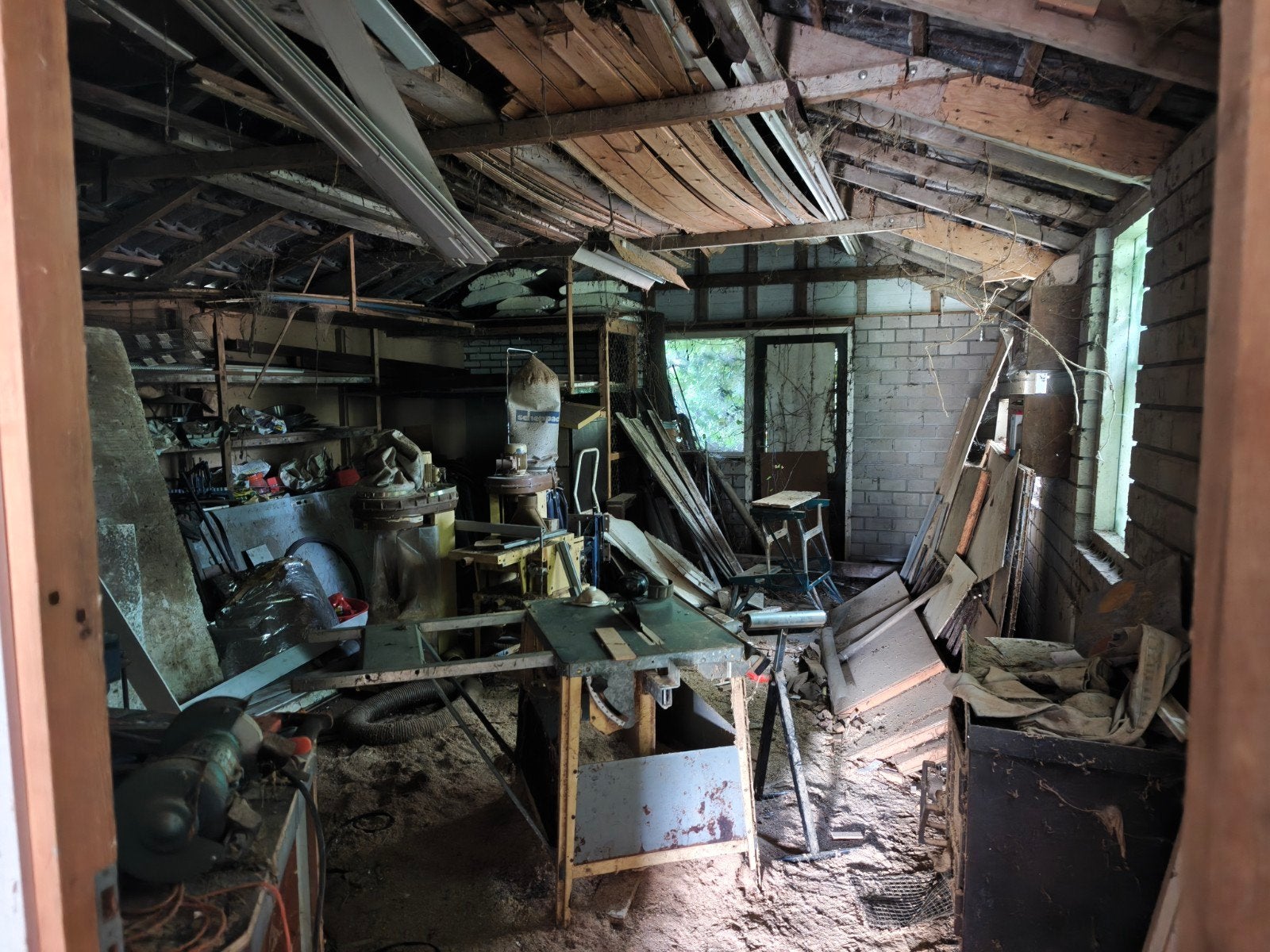 Scheppach zaagmachine, verdiktebank, gereedschap, afzuiging, Doe-het-zelf en Verbouw, Ophalen, Gebruikt