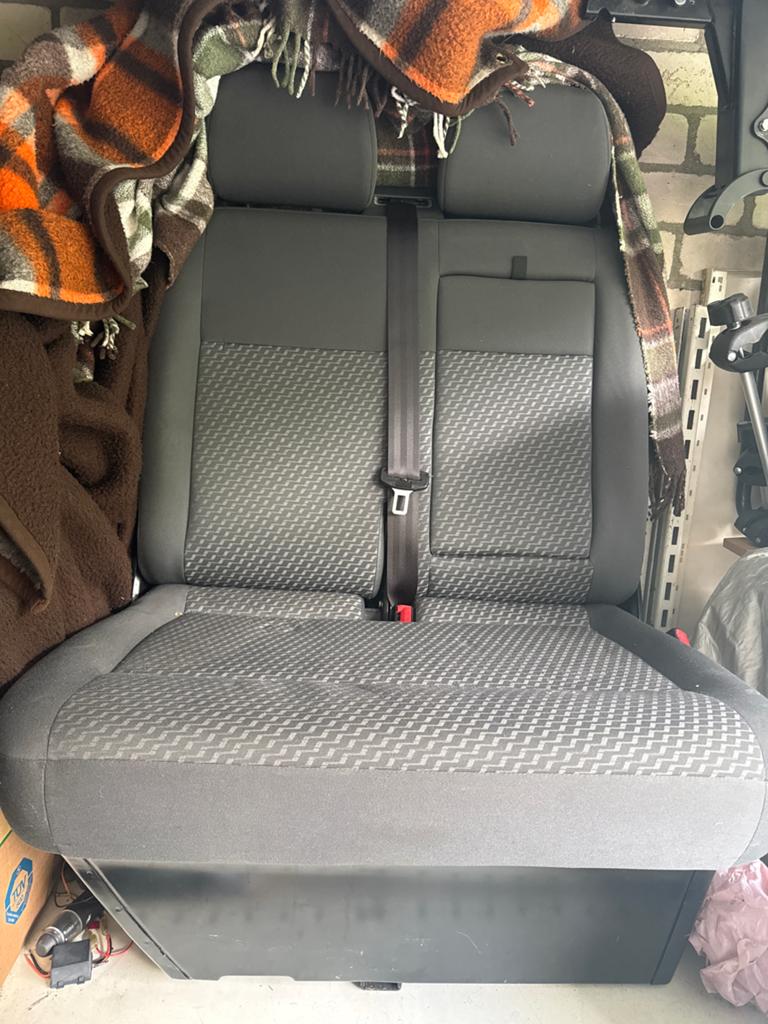 Dubbele bijrijdersbank voor bestelwagen, Auto-onderdelen, Interieur en Bekleding, Ophalen of Verzenden, Gebruikt, Universele onderdelen
