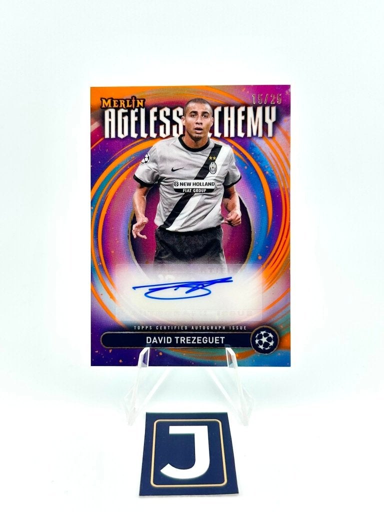 David Trezeguet /25 autograph Topps Merlin ageless Juventus, Ophalen of Verzenden, Zo goed als nieuw, Plaatje