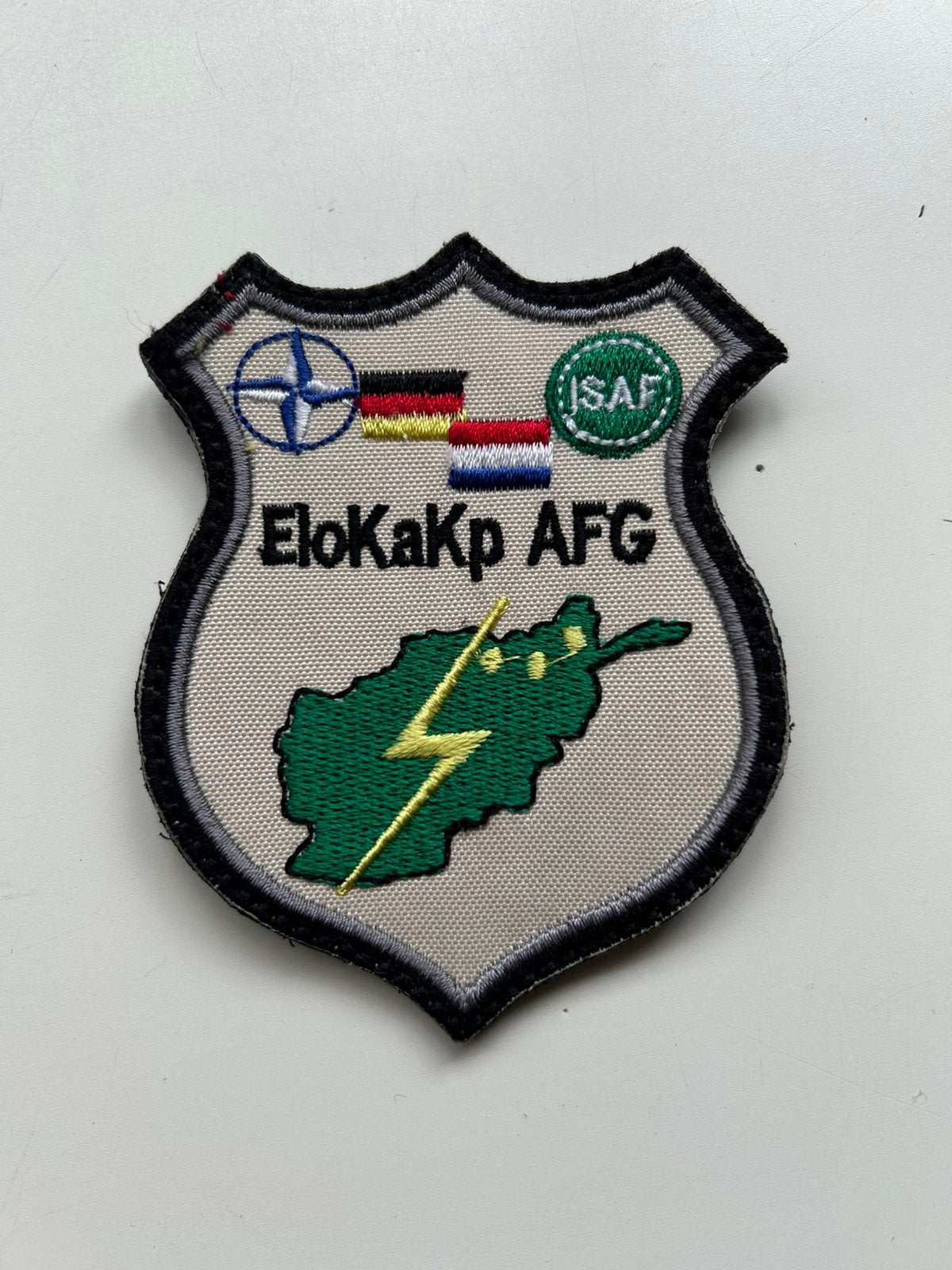 Patch ISAF MeS GE/NLD, Verzamelen, Verzenden, Landmacht, Nederland, Embleem of Badge