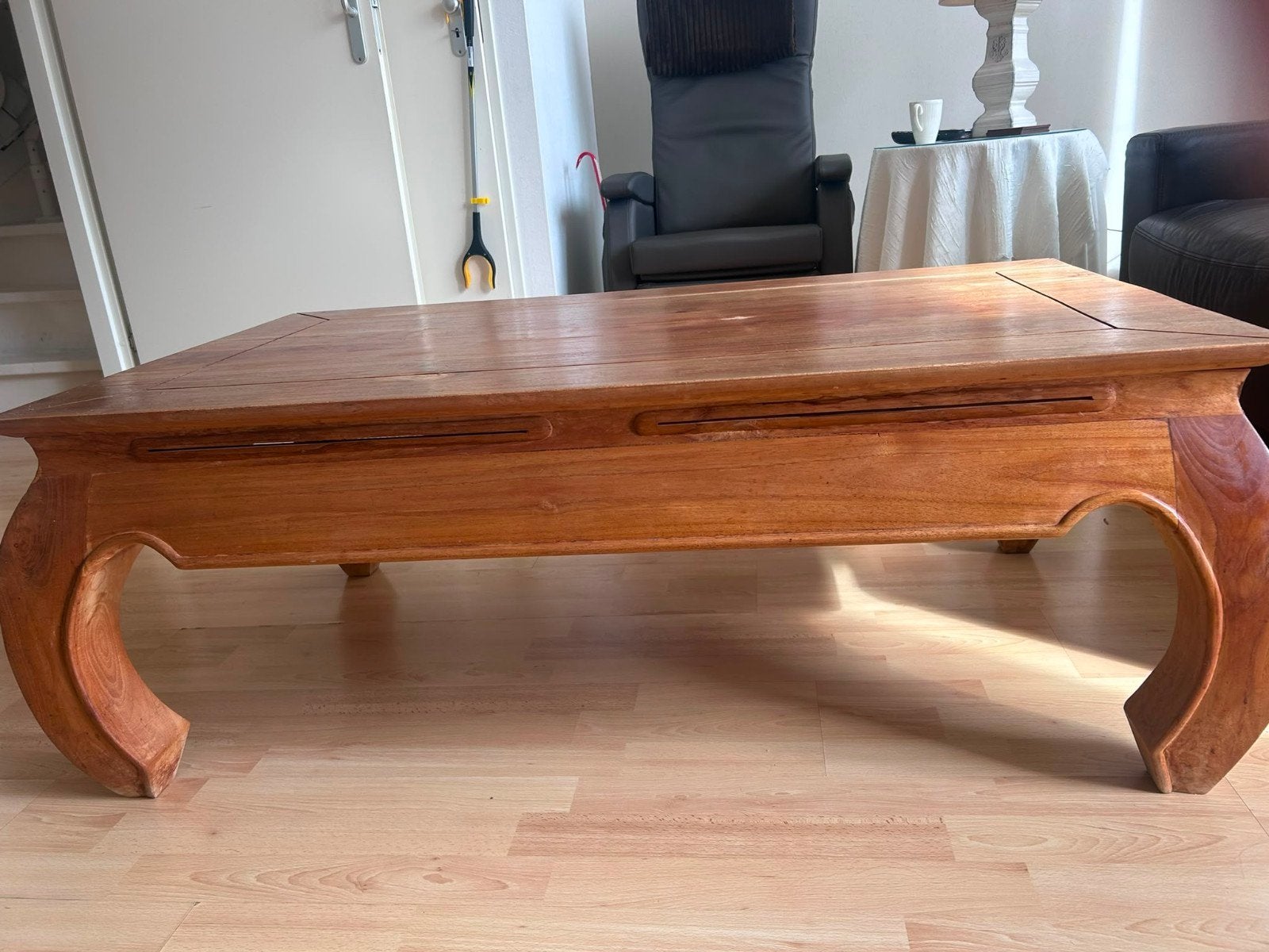 opium salontafel, Ophalen, Gebruikt, 100 tot 150 cm, Teakhout