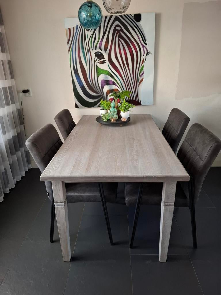 Eettafel 160x90, Huis en Inrichting, Tafels | Eettafels, Ophalen, Gebruikt, 50 tot 100 cm, 150 tot 200 cm