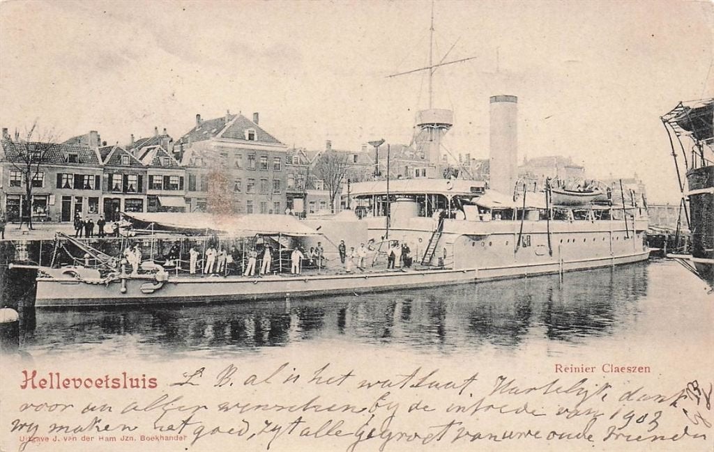 703-155-035 Reinier Claeszen Hellevoetsluis, Verzamelen, Ansichtkaarten | Nederland, Zuid-Holland, Voor 1920, Verzenden