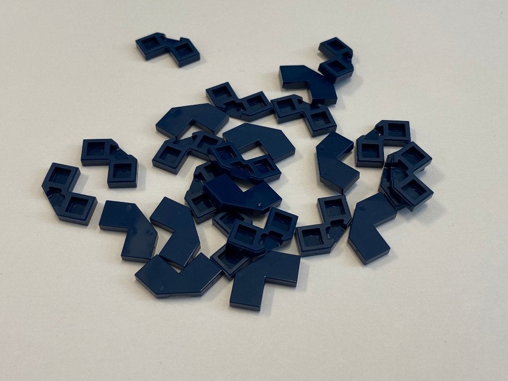 Partij 25x nieuwe 2x2 Lego facet tegels in diverse kleuren, Overige thema's, Lego, Nieuw, Ophalen of Verzenden