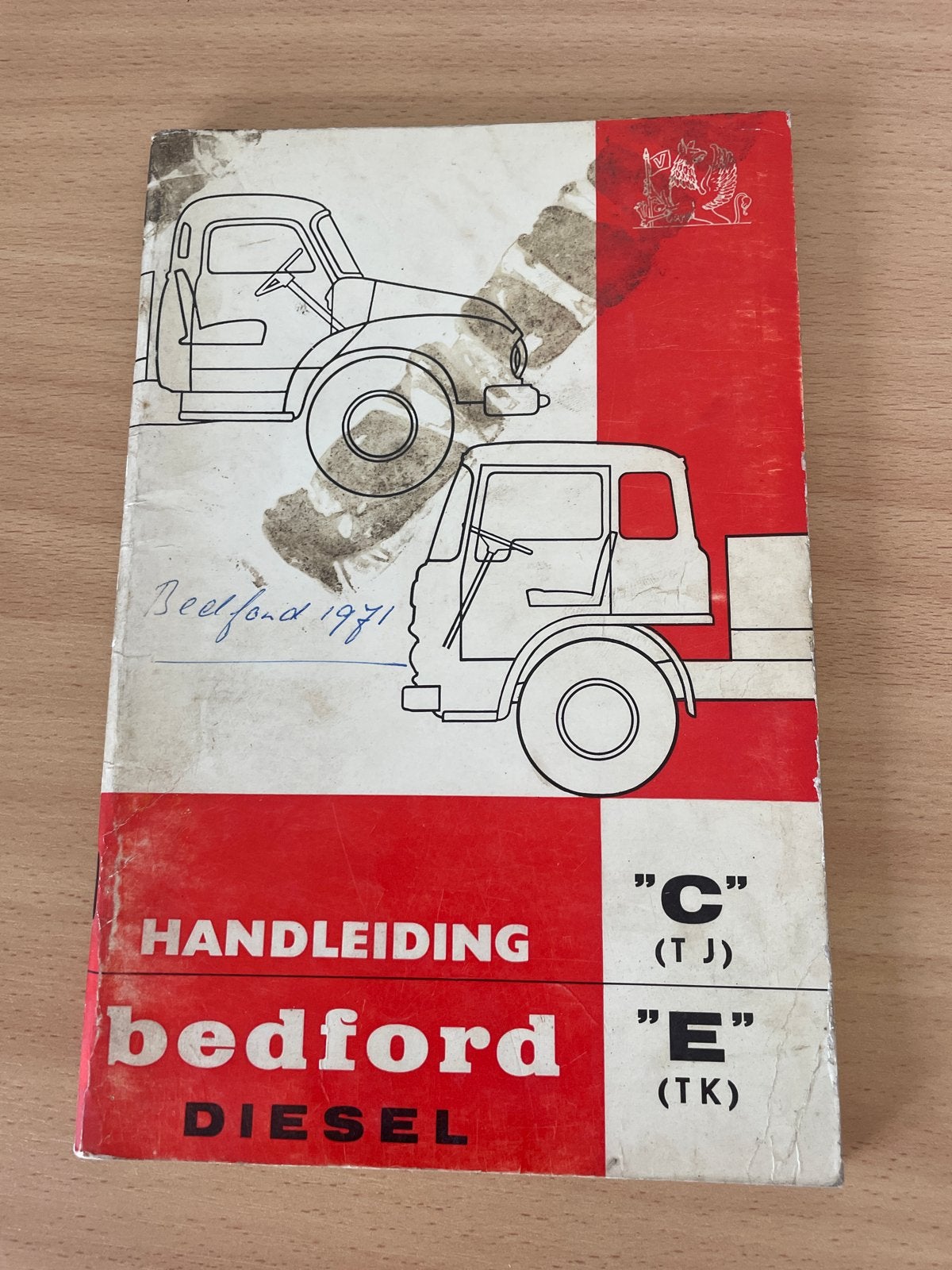 Bedford Diesel Vrachtwagen Handleiding C/E (TJ/TK) 1971, Ophalen of Verzenden