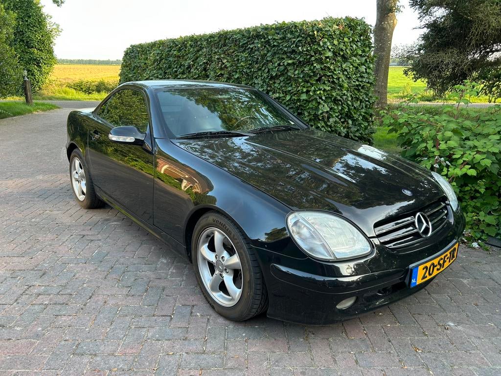 Mercedes-Benz SLK 3.2 Slk320 Roadster Uniek met 6-handbak, Auto's, 1305 kg, Achterwielaandrijving, Cabriolet, Zwart