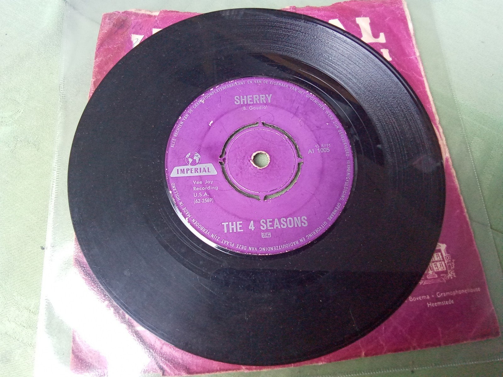 The 4 Seasons                sherry, Verzenden, Gebruikt, 7 inch, Single