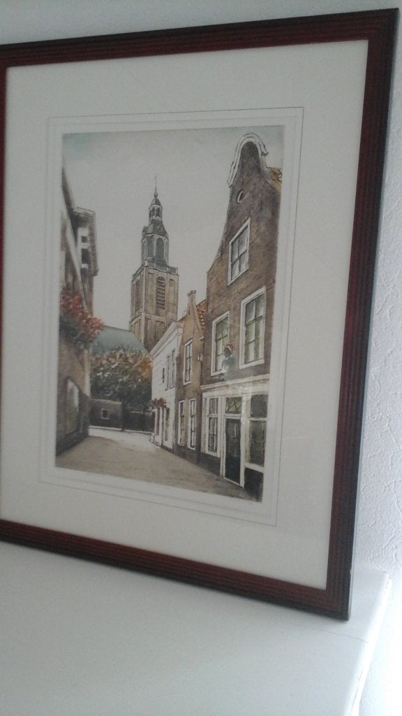 ALBERTUS WIERINGA ETSEN, Antiek en Kunst, Ophalen, Ets