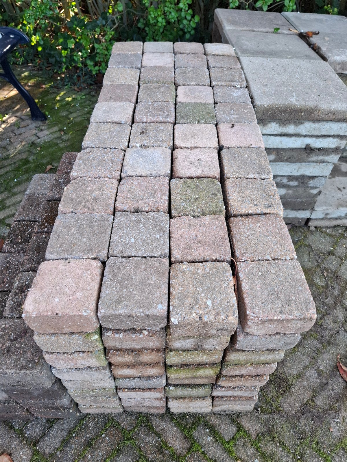 GRATIS op te halen: vierkante klinkers 10x10cm, 6 cm dik, Tuin en Terras, Ophalen of Verzenden