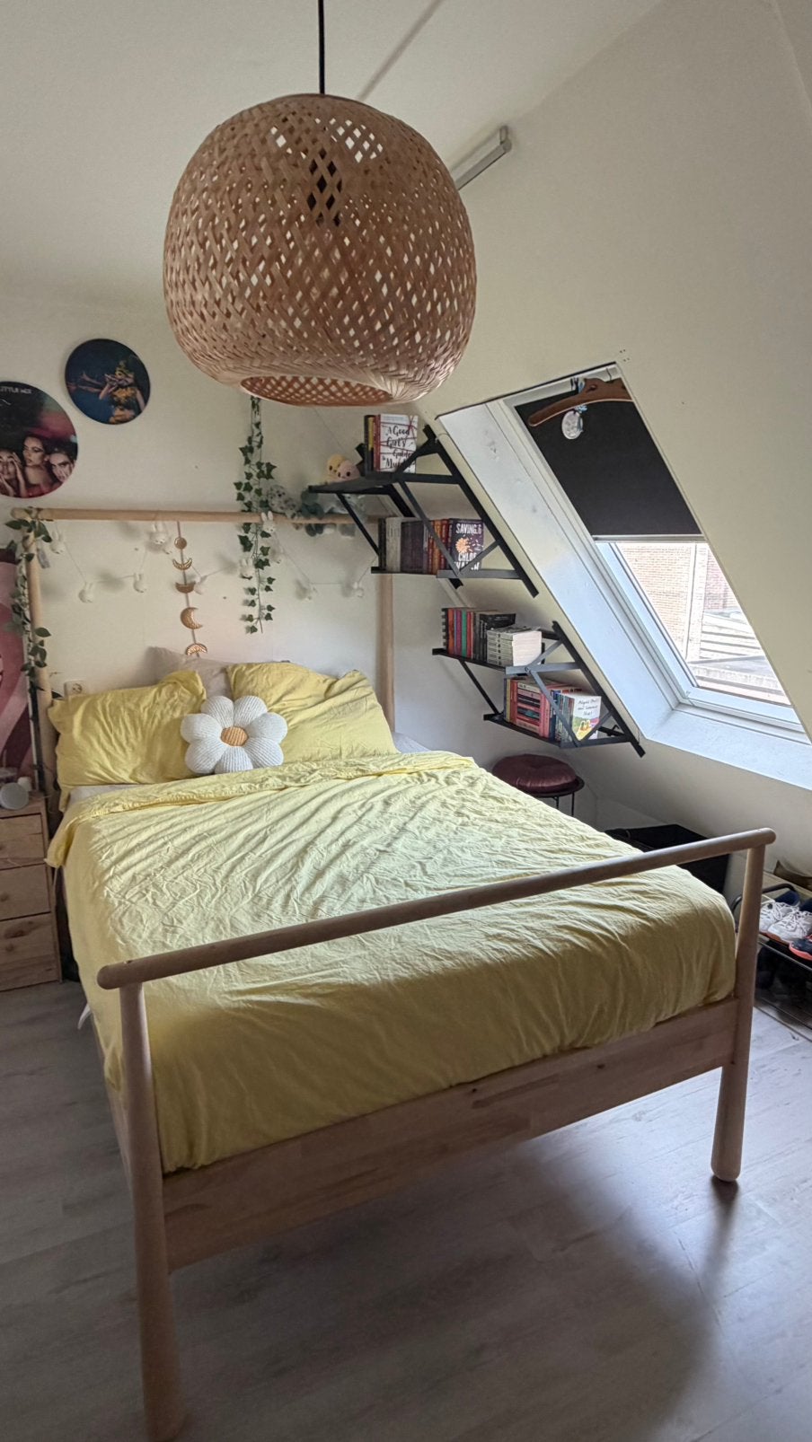 IKEA GJORA Bedframe 140x200 cm, Ophalen, Overige kleuren, Tweepersoons, 140 cm