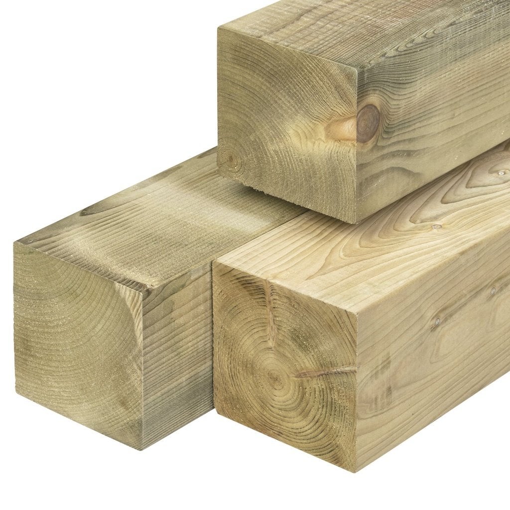 Vuren paal 13,8 x 13,8 x 300cm, Ophalen, Palen, Nieuw, Hardhout