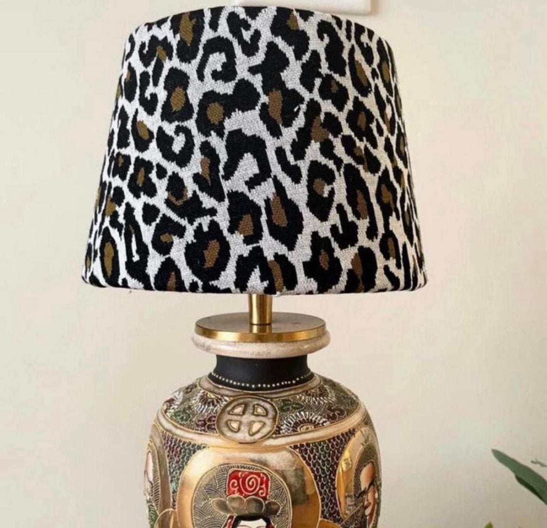 Leuke lampenkap in panterprint motief NIEUW, Oranje, Ophalen of Verzenden, Zo goed als nieuw
