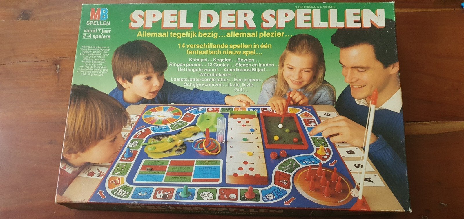 MB Spellen: Het Spel der Spellen - Vintage Bordspel, Een of twee spelers, Ophalen of Verzenden, Gebruikt, MB Spellen