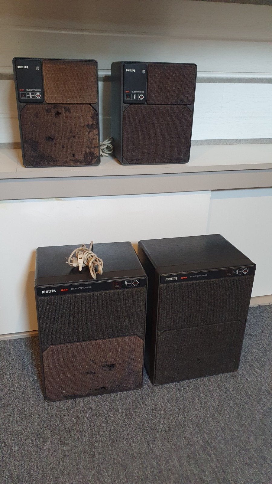 Philips MFB Audio Systeem: 2x 541, 2x 544, 763, N 4506, Ophalen, Speakers, Philips