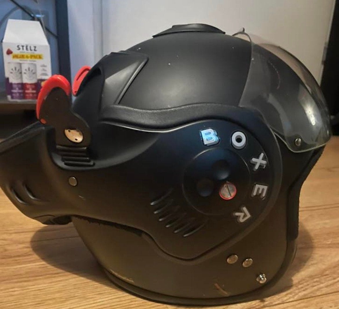 Mooie Roof Boxer V8 helm - Zwart, Maat M, Overige merken, M, Systeemhelm, Heren