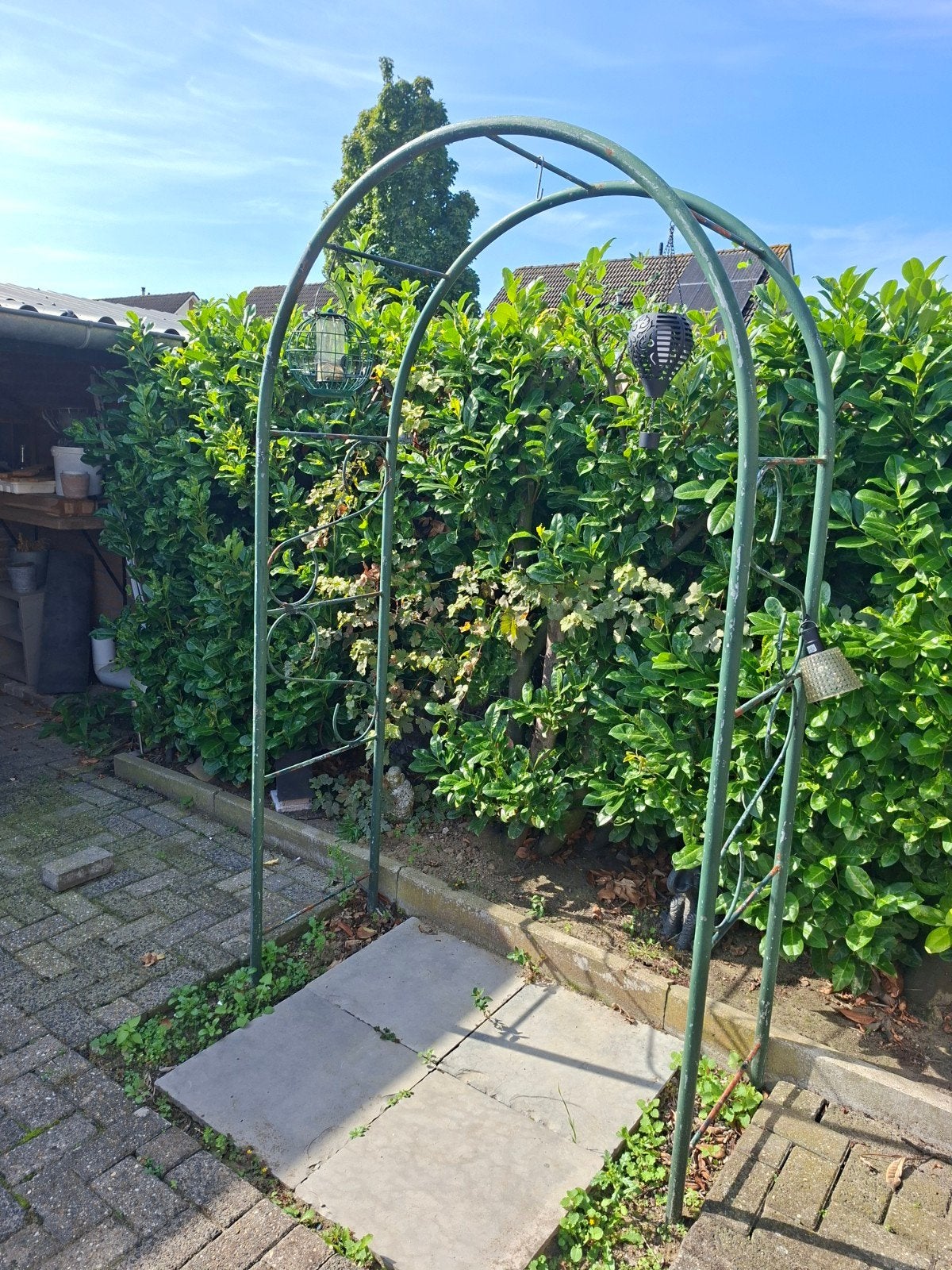 Metalen Tuinboog / Rozenboog - Gebruikt, Tuin en Terras, Ophalen, Gebruikt