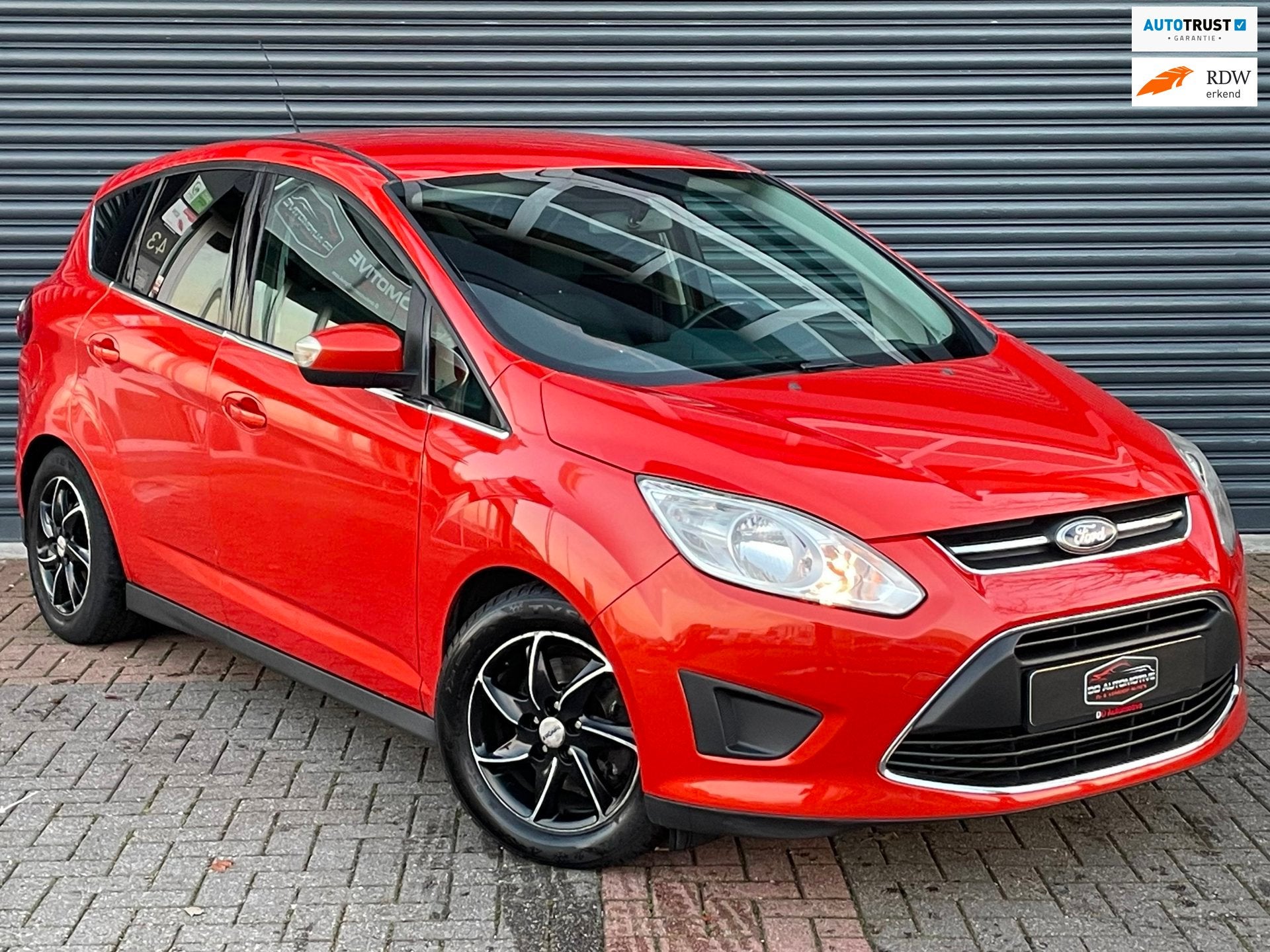Ford C-Max 1.6 EcoBoost 150 Pk Titanium Trekhaak | Stoelverw, Auto's, Voorwielaandrijving, Stof, Gebruikt, Zwart