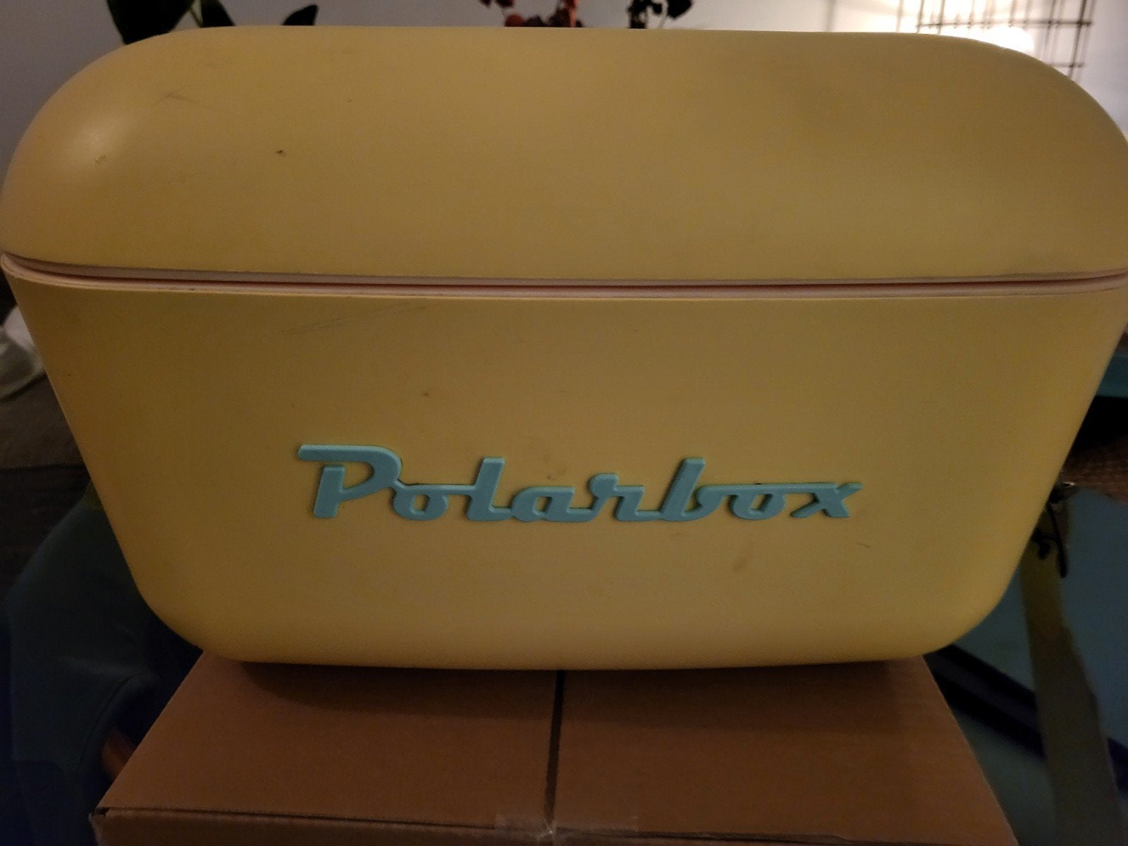 Vintage Polarbox koelbox - geel, Caravans en Kamperen, Koelboxen, Ophalen, Gebruikt, Koelelement