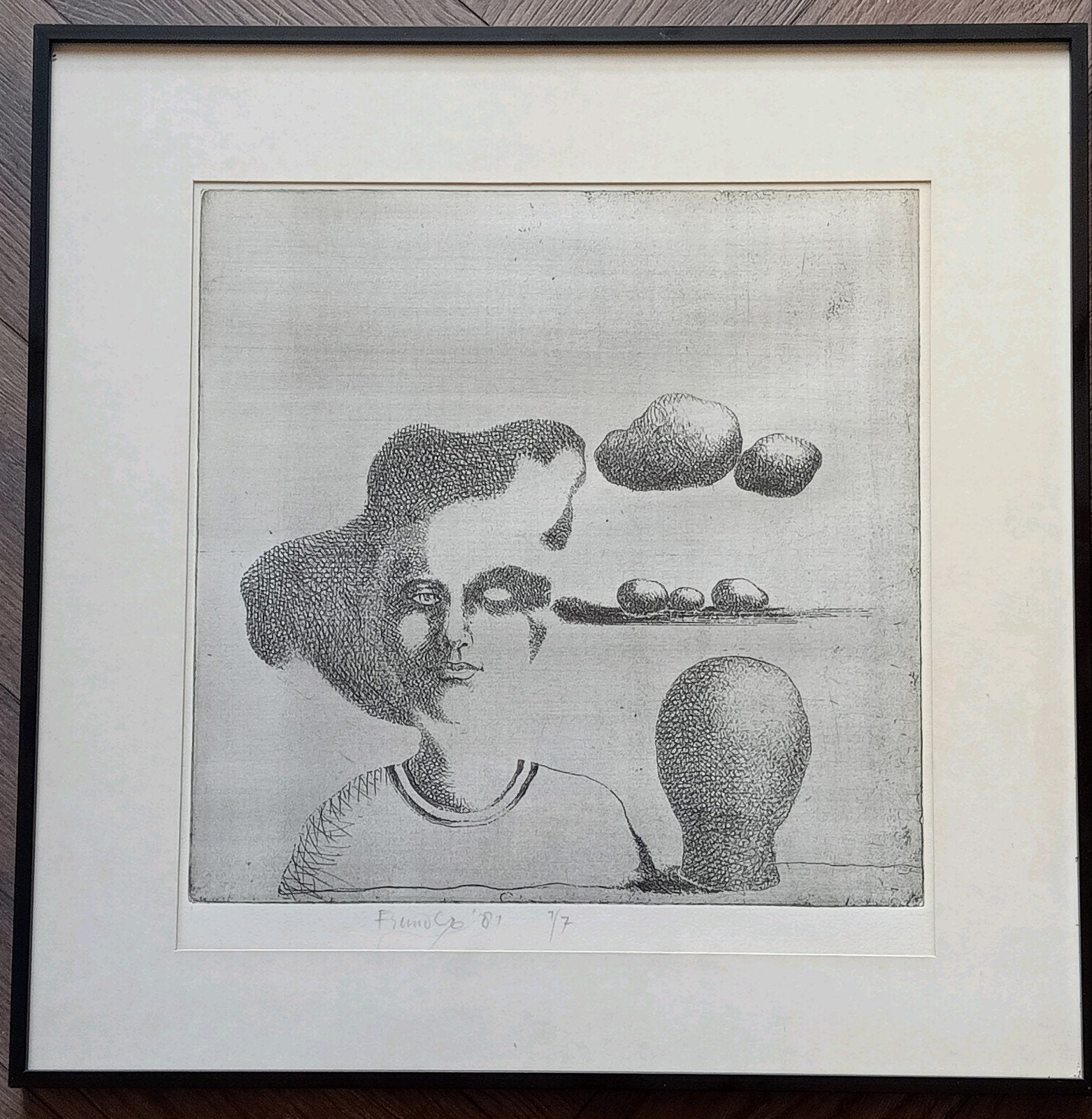 Ets Surrealisme 1981 oplage 7 stijl o.a.Roland Topor, Ophalen of Verzenden