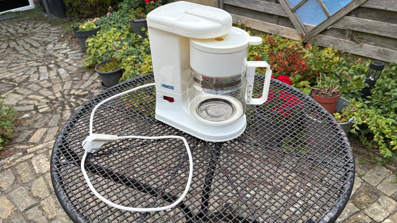 Princess Café Camping Koffiezetapparaat 500W, Gebruikt, Koffiemachine, Gemalen koffie, Ophalen of Verzenden