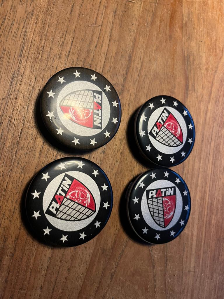 60mm klem56mm Platin naafdoppen naafkappen 4x voor lm velgen, Auto diversen, Wieldoppen, Ophalen of Verzenden