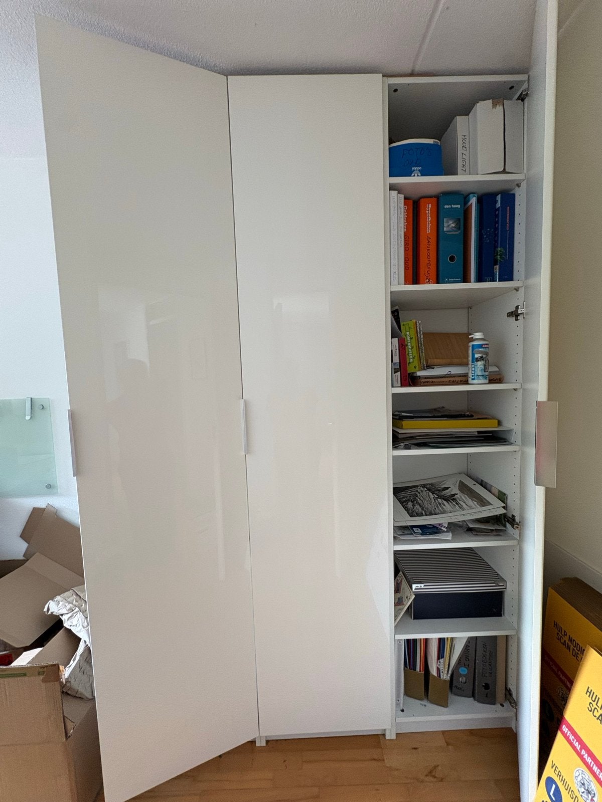 3x IKEA Pax kasten wit gelakt 50x35x226 cm, Ophalen, Overige materialen, Gebruikt, 200 cm of meer